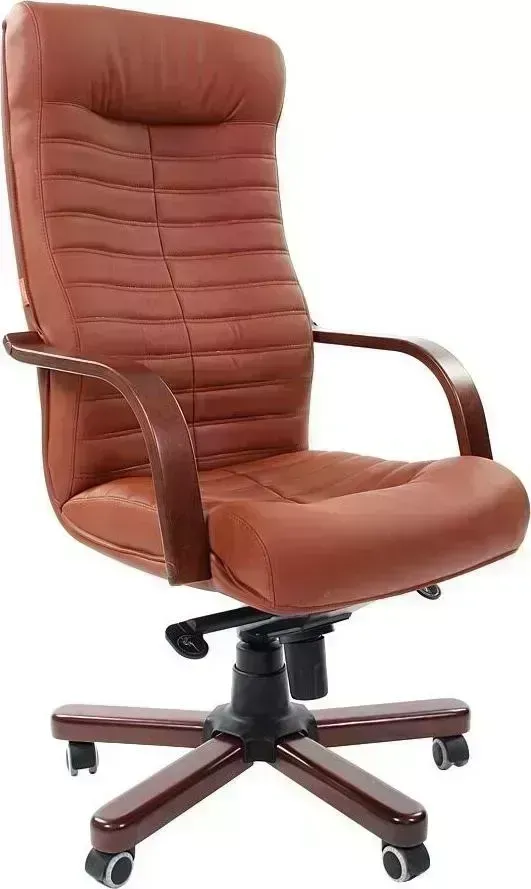 Кресло офисное CHAIRMAN 480 WD экопремиум 111 коричневый