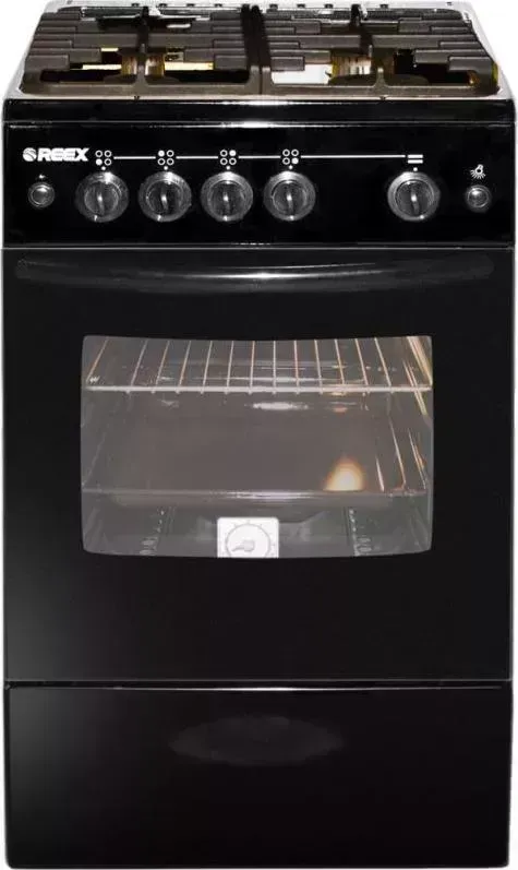 Плита газовая  REEX CG-54297 eBk черный
