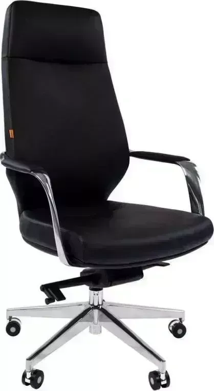 Кресло офисное CHAIRMAN 920 кожа/кз, черный N