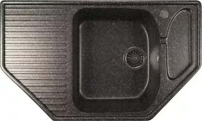 Мойка кухонная Mixline ML-GM24 черный (308)