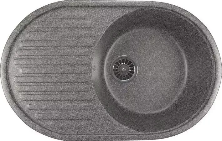 Мойка кухонная Mixline ML-GM16 темно-серый (309) (525111)