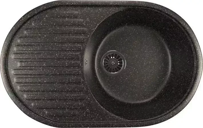 Мойка кухонная Mixline ML-GM16 черный (308) (525110)