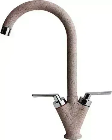 Смеситель для кухни Mixline ML-GS08 песочный (302)