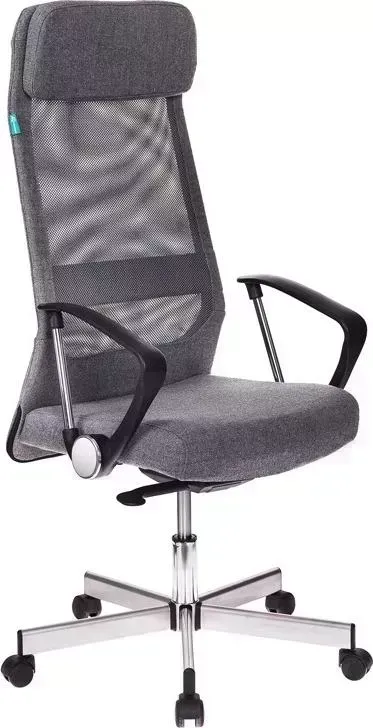 Кресло офисное БЮРОКРАТ T-995HOME/GREY серый TW-04+ 10-128 сетка/ткань