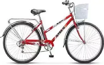 Велосипед STELS Navigator-350 Lady 28 Z010 Красный (LU085345*LU070392*20) + корзина