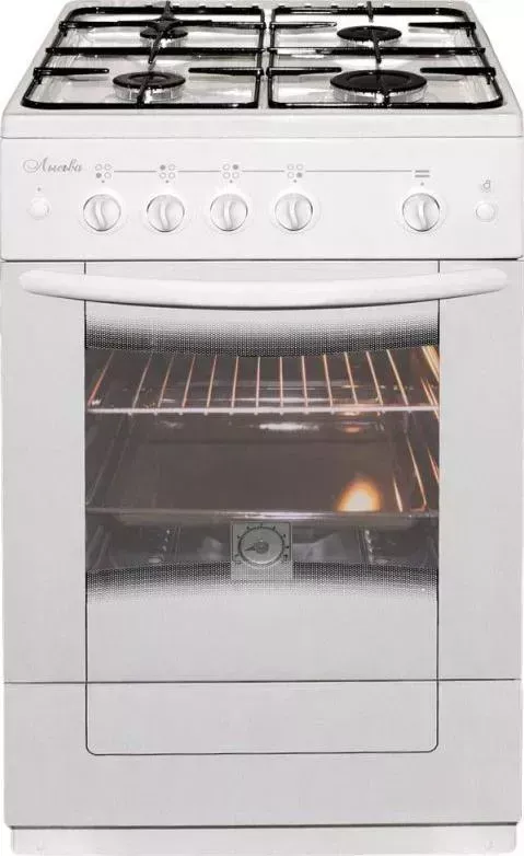 Плита газовая ЛЫСЬВА ГП 400 М2С-2у белый (без крышки) реш.чугун