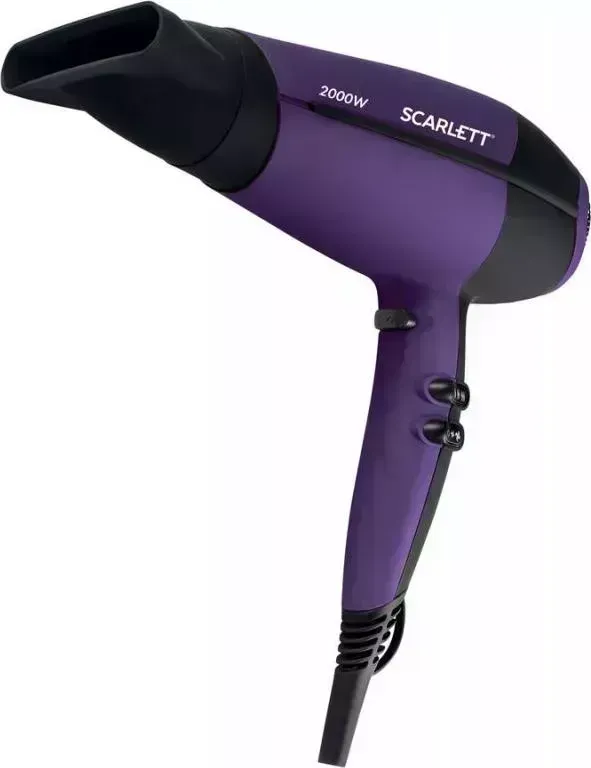 Фен SCARLETT SC-HD70I65 фиолетовый/черный