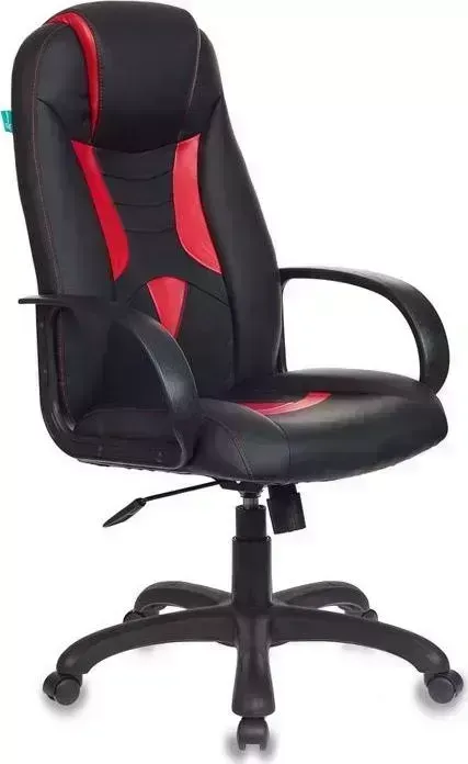 Кресло офисное БЮРОКРАТ VIKING-9/BL+RED черный/красный