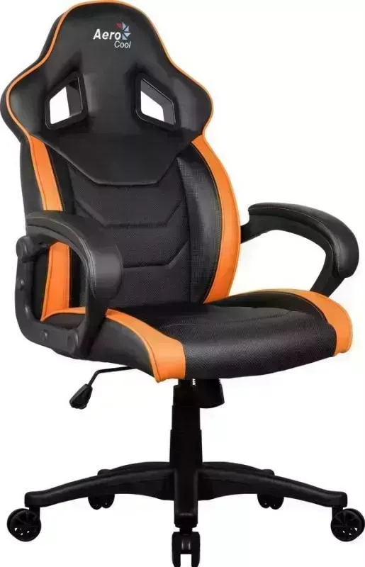 Кресло офисное AEROCOOL AC60C AIR-BO черно-оранжевое