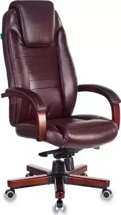 Кресло офисное БЮРОКРАТ T-9923WALNUT/BROWN коричневый кожа