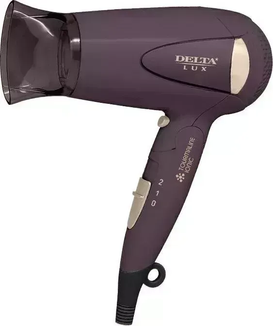 Фен DELTA LUX DL-0936 коричневый с золотым