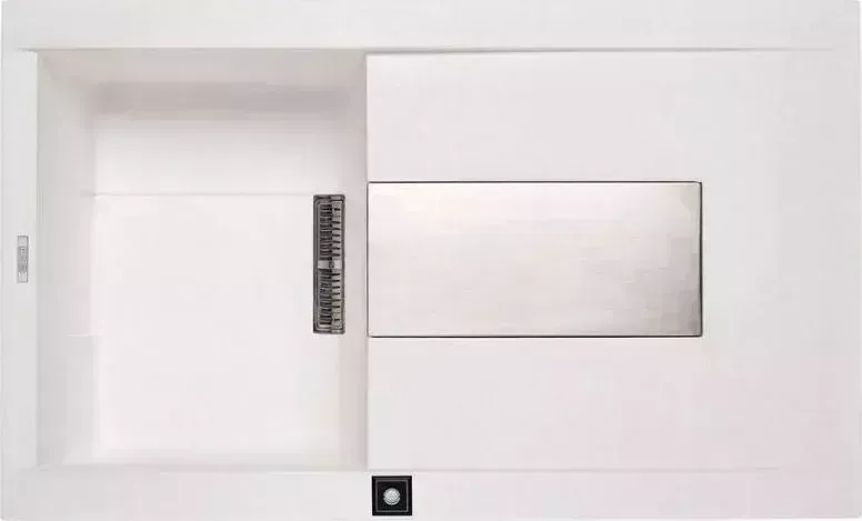 Мойка кухонная Elleci SIREX 400 Electro vitrotek Old White (92) левая
