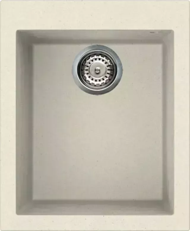 Мойка кухонная Elleci QUADRA 100 granitek Bianco Antico (62)