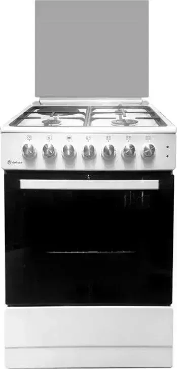 Плита газовая LUXE De 606031.12гэ 001 (стеклянная крышка) реш.чугун