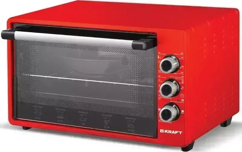 Мини-печь KRAFT KF-MO 3201 R красный