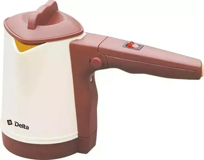 Кофеварка DELTA DL-8163 бежевый с коричневым