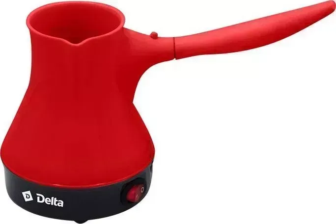 Кофеварка DELTA DL-8162 красный с черным