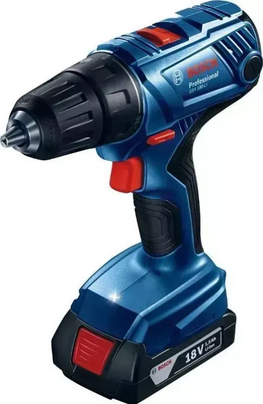 Дрель аккумуляторная BOSCH GSR 180-LI + GLI 18V-300 (06019F8103)