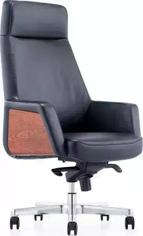 Кресло офисное БЮРОКРАТ ANTONIO/BLACK черный кожа