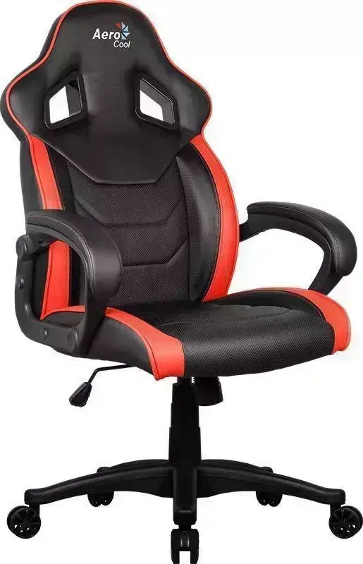 Кресло офисное AEROCOOL AC60C AIR-BR черно-красное