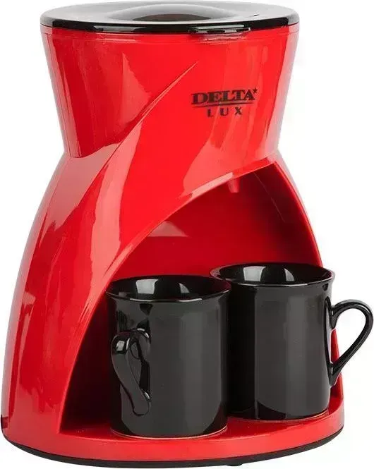 Кофеварка DELTA Lux DL-8131 красная