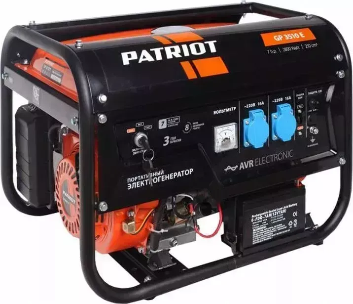 Генератор PATRIOT GP 3510E