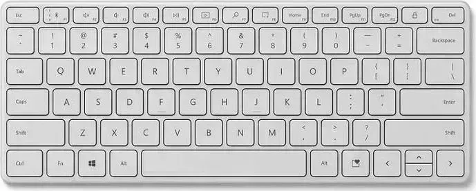 Клавиатура MICROSOFT Bluetooth Compact Glacier (21Y-00041)