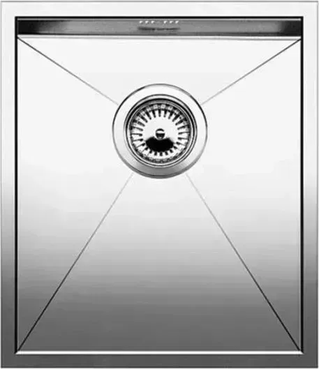 Мойка кухонная Blanco ZEROX 340-U нерж.сталь Durinox с отв. без клапана (521556)