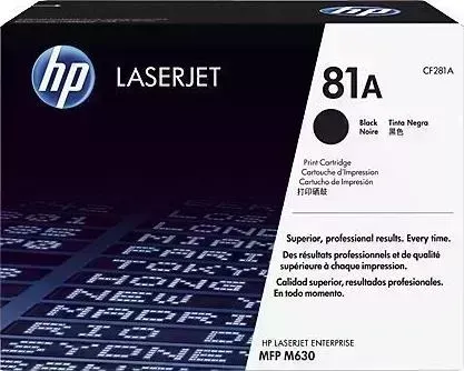 Расходный материал для печати HP 81A CF281A черный