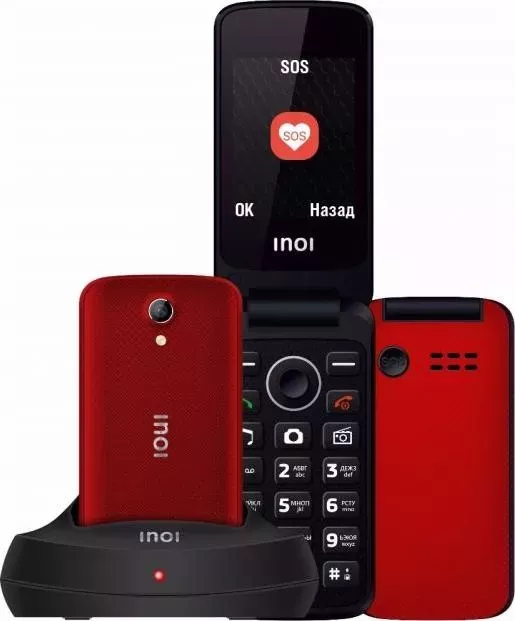 Телефон    Inoi 247B Red (С док-станцией)