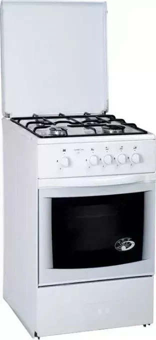 Плита газовая GRETA 600 исп. 16 белая (стекл. крышка)