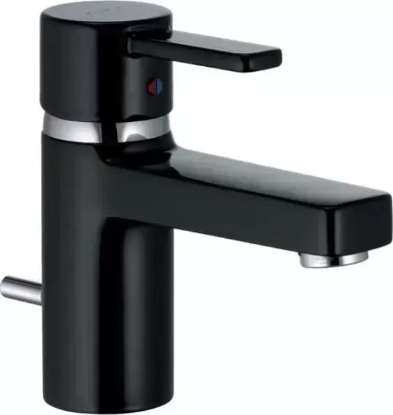 Смеситель для раковины Kludi ZENTA 382508675 черный/хром
