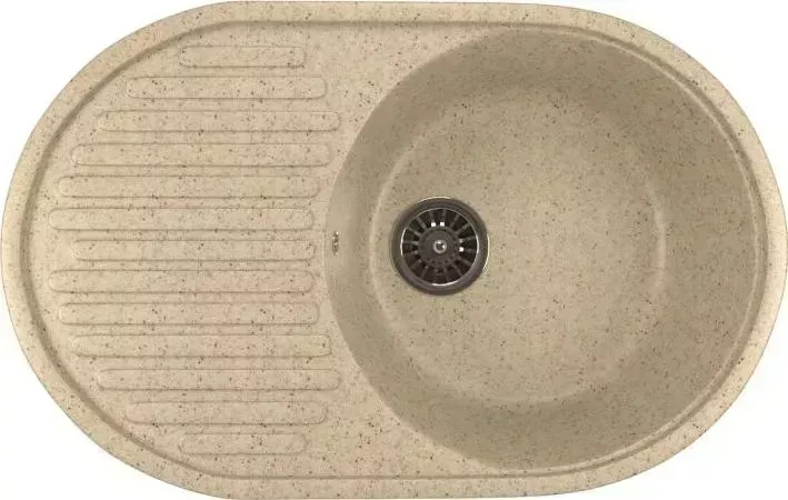 Мойка кухонная Mixline ML-GM16 светло-розовый (311) (525112)
