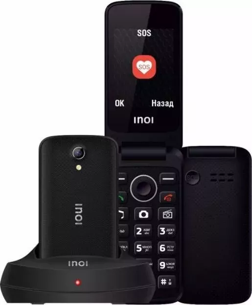 Телефон    Inoi 247B Black (С док-станцией)