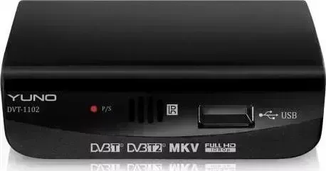 Ресивер цифровой YUNO DVT-1102 черный