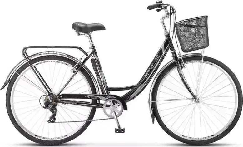 Велосипед STELS Navigator-395 28 Z010 Чёрный (LU089103*LU074636*20) + корзина (2018)