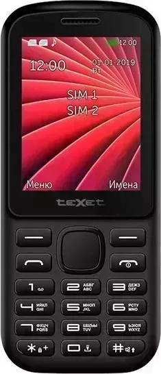 Телефон TeXet teXet TM-218 черный-красный
