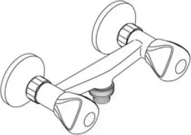 Смеситель для ванны Hansgrohe Duo Plus 12620000