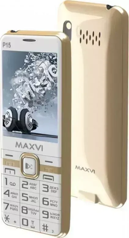 Телефон MAXVI P15 WHITE-GOLD