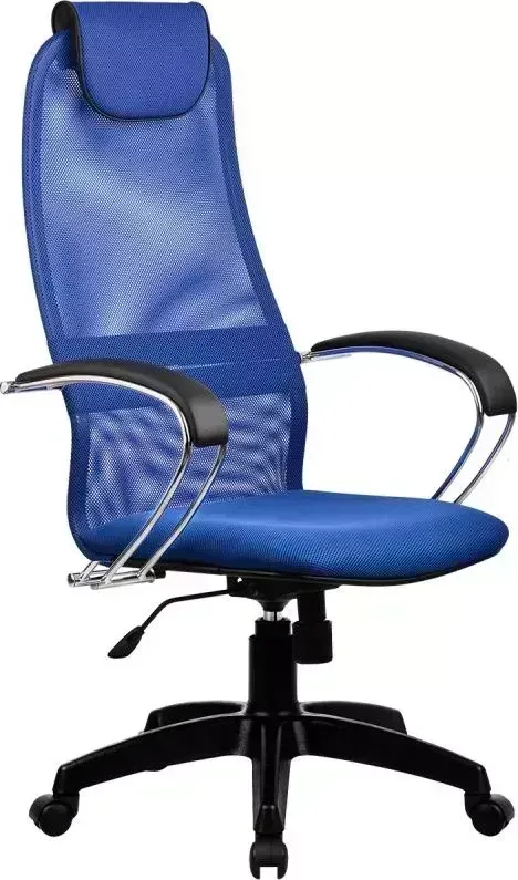 Кресло офисное Метта BK-8 PL N 23 сетка синяя