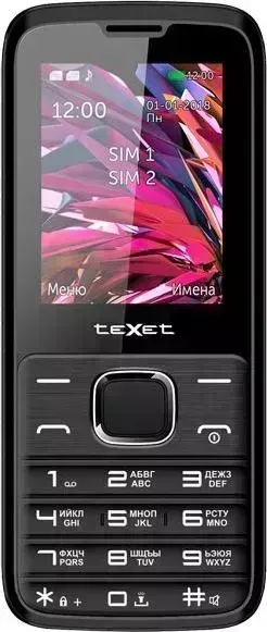 Телефон TeXet teXet TM-D430 черный