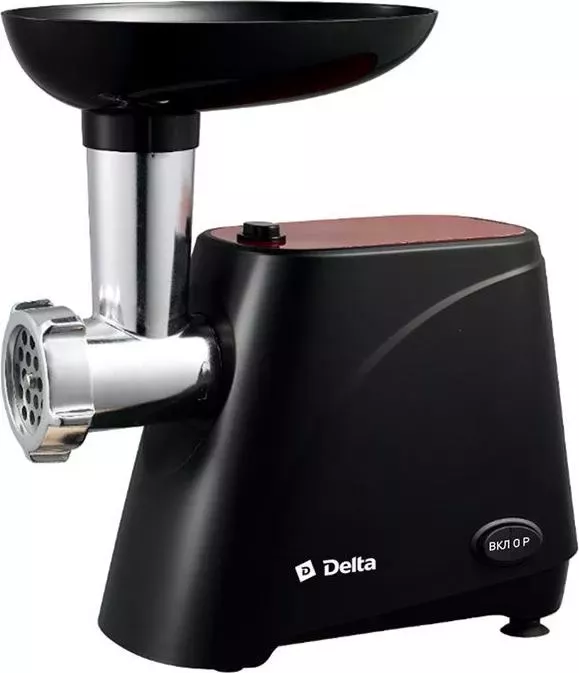 Мясорубка DELTA DL-6100М черный с красным