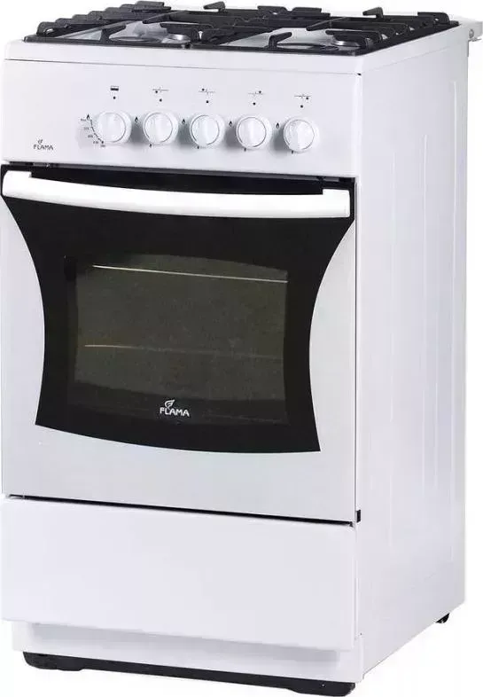 Плита газовая FLAMA FG 24028 W белый (без крышки)