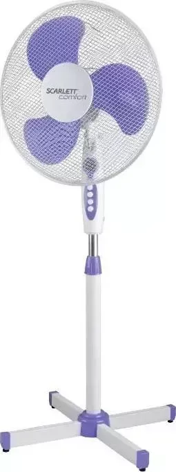 Вентилятор SCARLETT SC-SF111B10 белый/фиолетовый