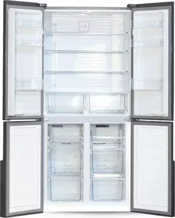 Холодильник GINZZU NFK-510 Gold glass