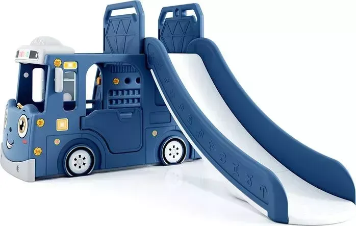 Горка PERFETTO SPORT + игровая зона Автомобиль PS-049-B синий