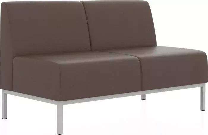 Прямая двухместная секция Euroforma Компакт ИК P2 euroline, 924 терракотовый