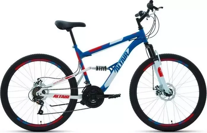 Велосипед Altair MTB FS 26 2.0 disc (2021) 16 синий