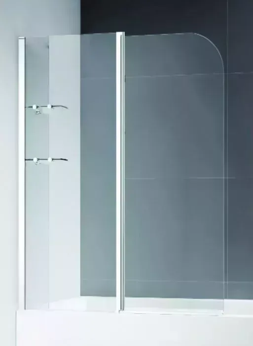Шторка для ванны CEZARES Eco V-12 120х140 левая, матовая Punto, хром (ECO-O-V-12-120/140-P-Cr-L)