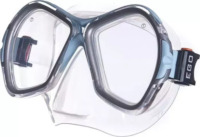 Маска для плавания Salvas Phoenix Mask, арт. CA520S2QYSTH, зак.стекло, силикон, р. Senior, сереб/голуб